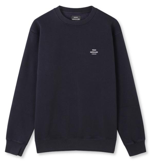 Mads Nørgaard Standard Crew Logo Sweat - Sky Captain tilbud