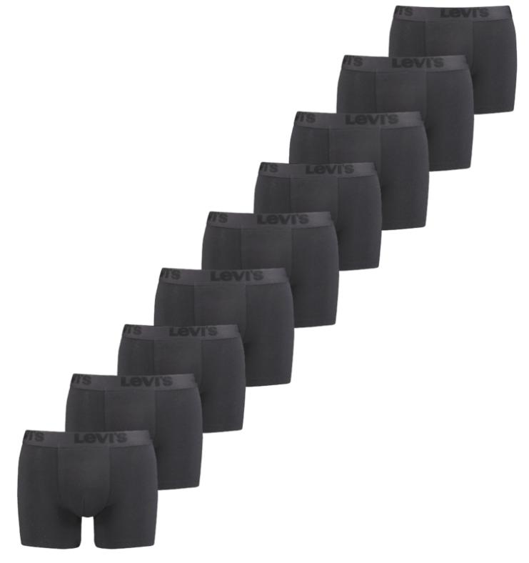 9 Pack Boxer Briefs Black 2x Large fra Levi's