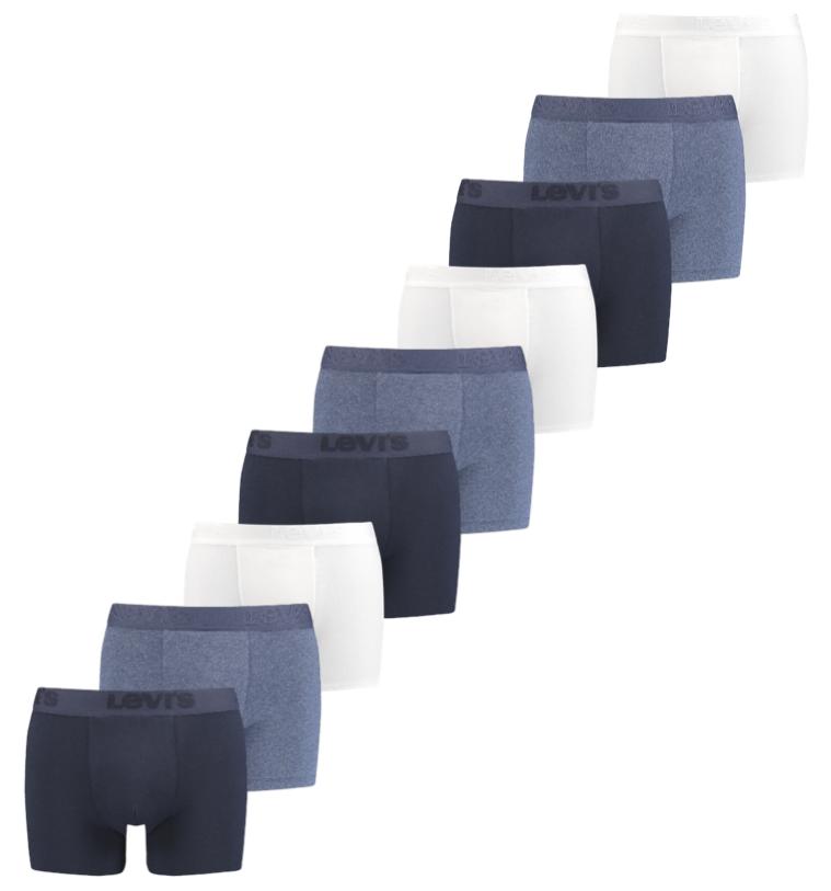 9-pak Boxer Briefs i Navy og Hvid fra Levi's