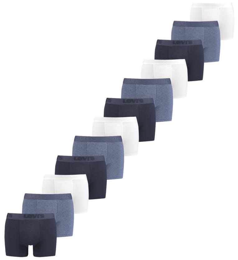 12-pak Boxershorts i Marineblå og Hvid fra Levi's