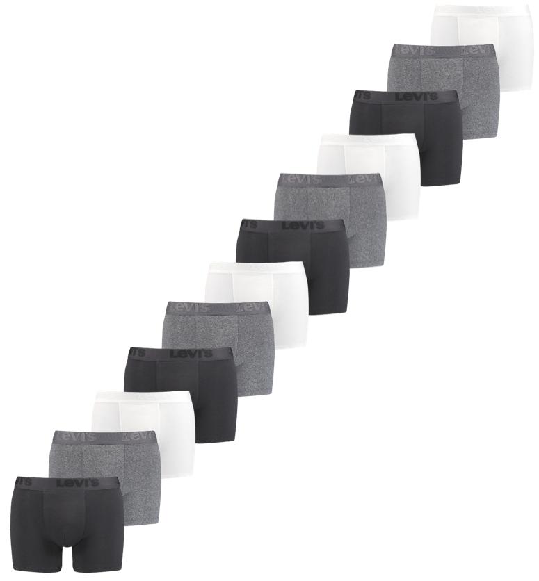 12-pak Boxer Briefs i Sort, Grå og Hvid fra Levi's