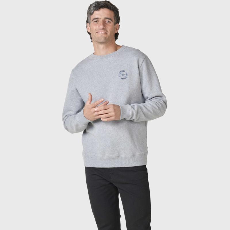 Klitmøller Collective Sweatshirt i Grå Melange - Økologisk