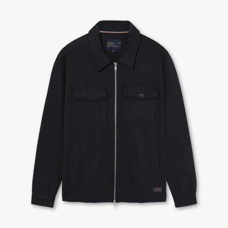 Sweat Overshirt Bertle i Sort fra Signal - Tilbud!