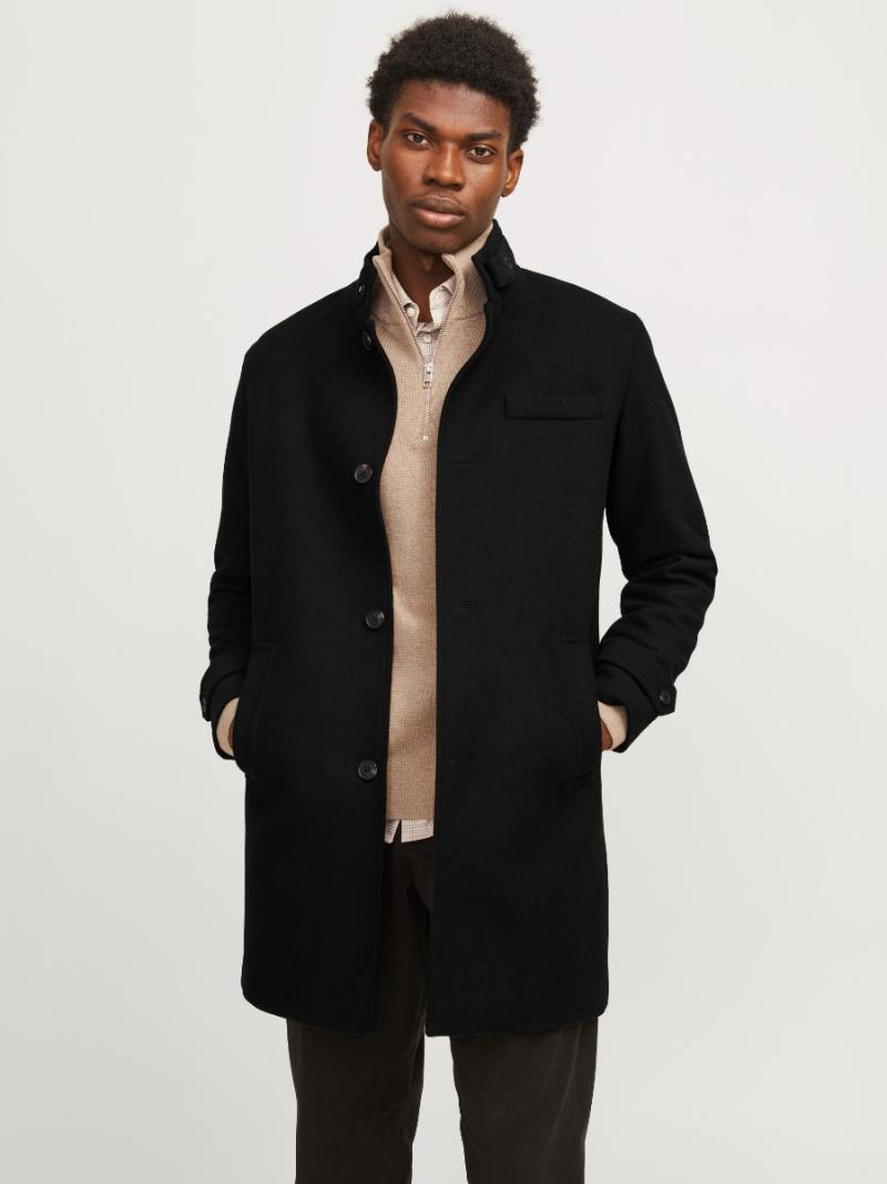 Uld Frakke fra Jack & Jones