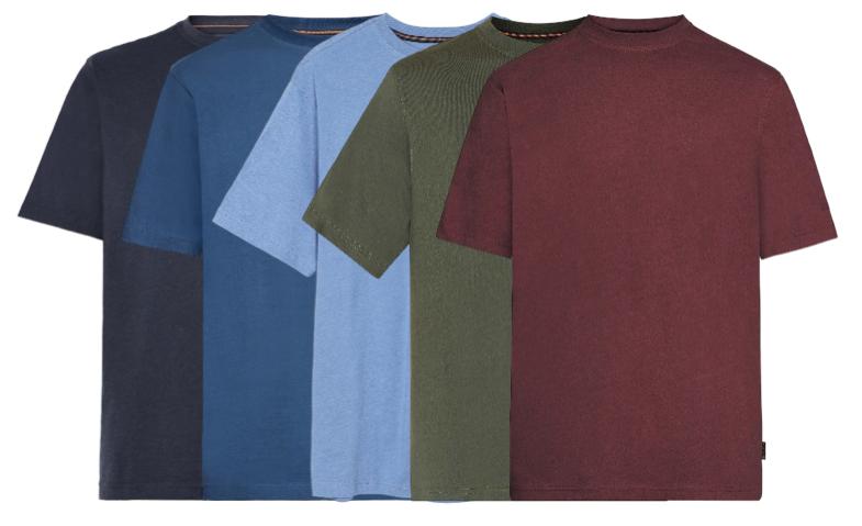 5 Pak T-shirts Eddy Økologisk fra Signal - Marineblå og flere farver
