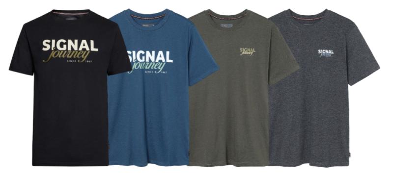 4 Pak Logo T Shirt  Large fra Signal