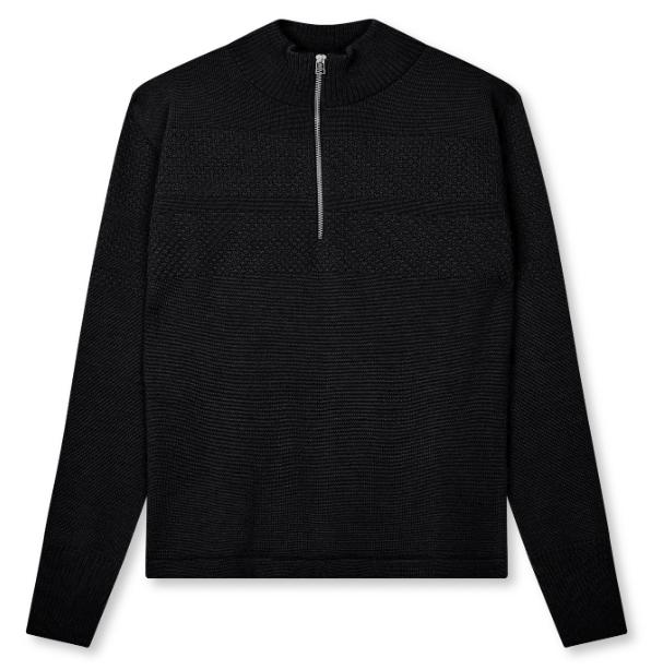 Klemens Half Zip Strik Sky Captain fra Mads Nørgaard