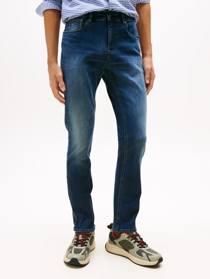 Tommy Hilfiger Scanton Jeans i Mørk Denim – Hurtig Levering