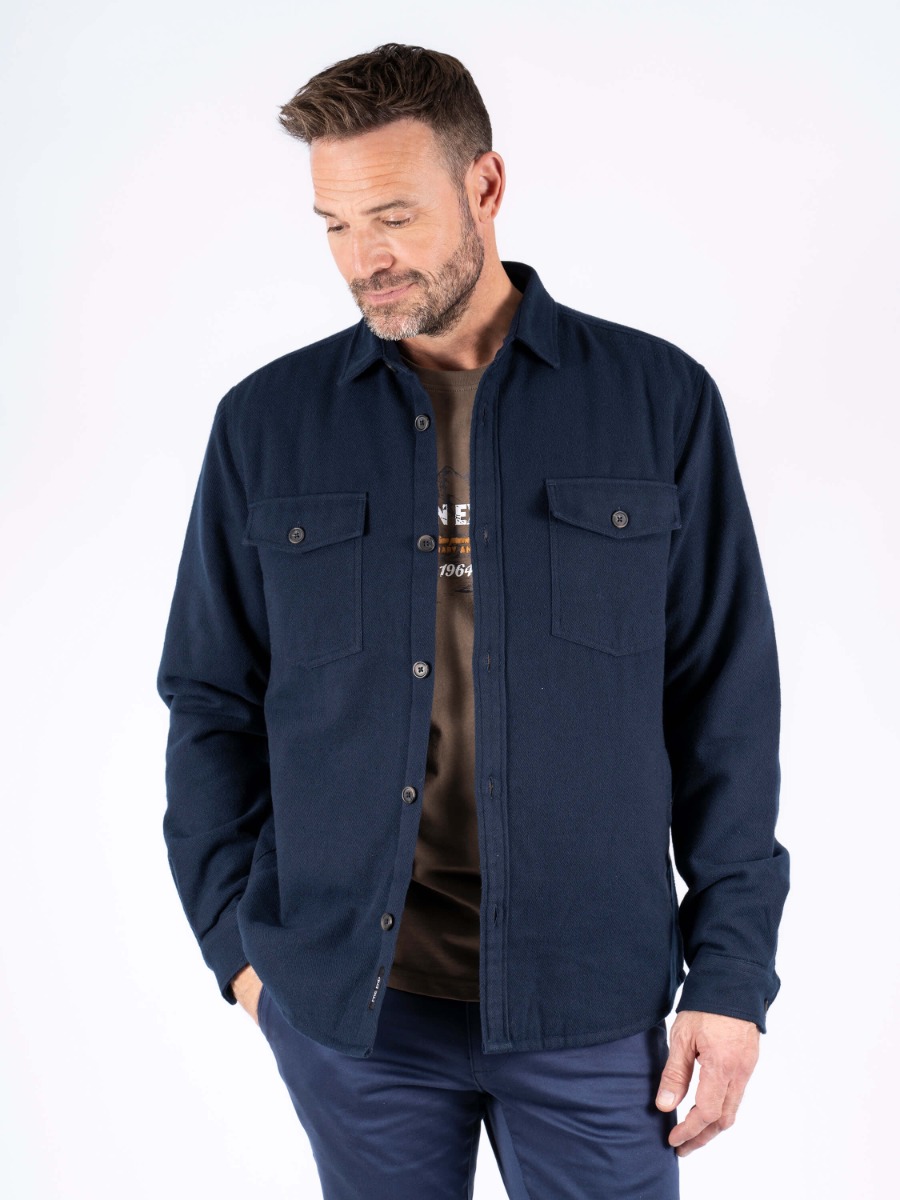Of Denmark Overshirt i Navy fra Pre End - Hurtig levering!