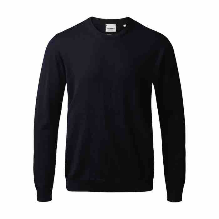 Turin Pullover O Neck 50111 - Captain Navy Uldstrik