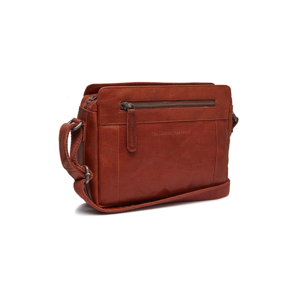 Emma Skuldertaske i Cognac - Kvalitet Læder