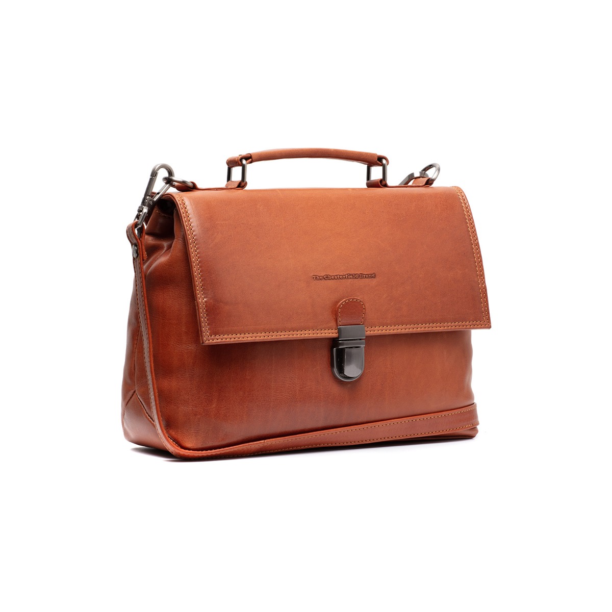 Renata Skuldertaske i Cognac fra Chesterfield Bags