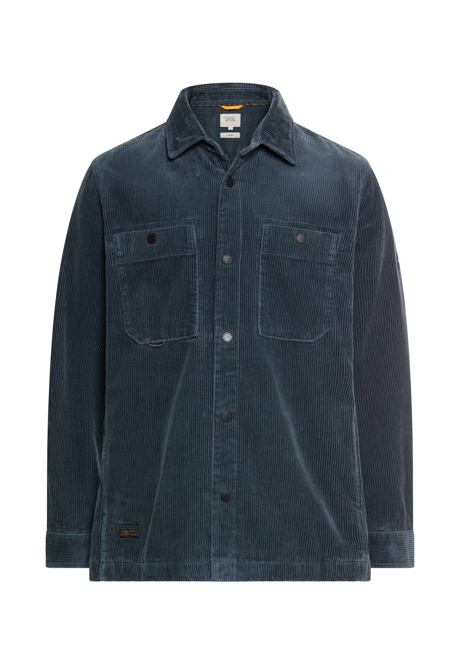 Camel Active Overshirt i Tinted Blue – 100% Bomuld