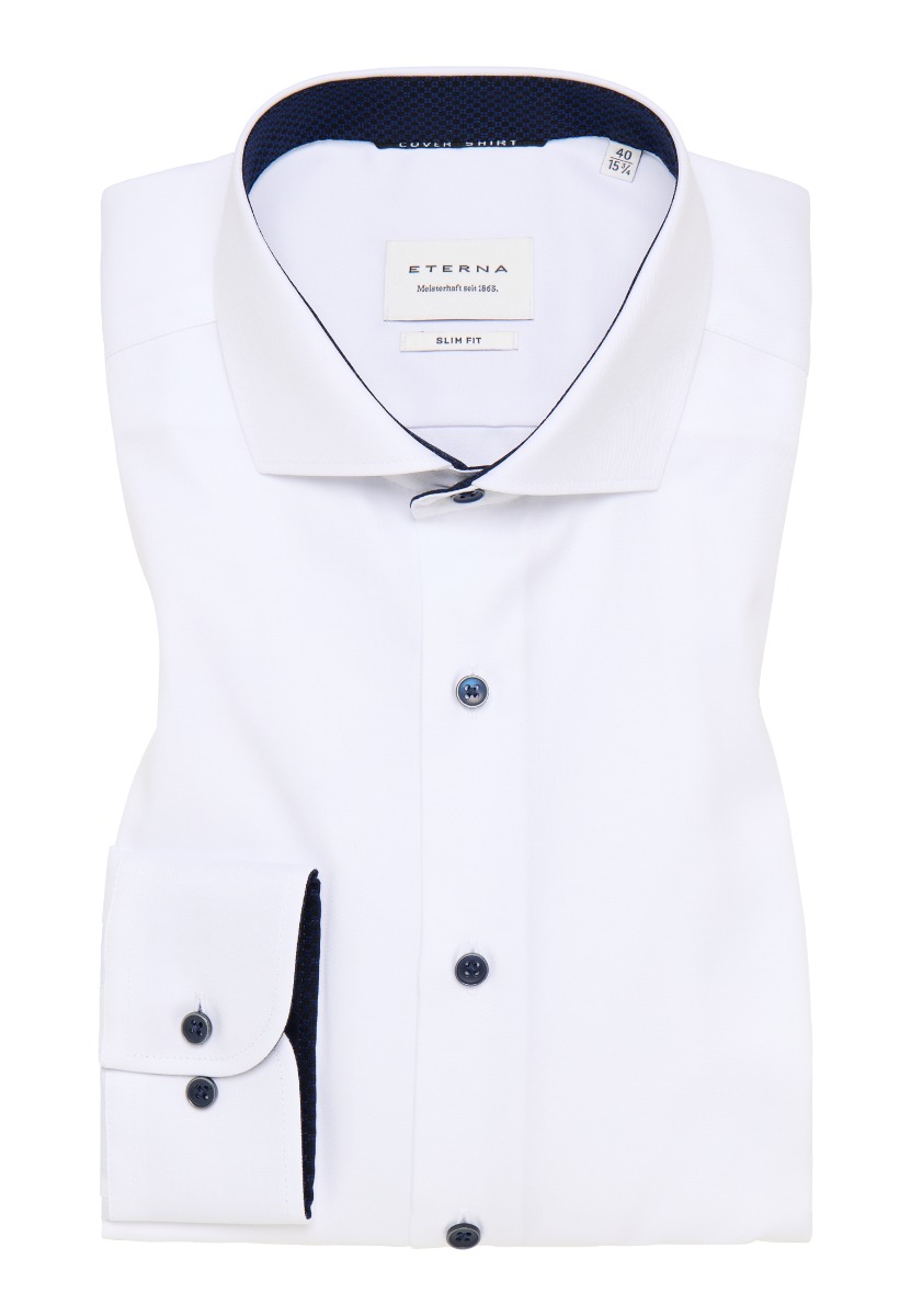 Eterna Slim Fit Skjorte 8819 F142 00 Cover Shirt fra Eterna Outlet