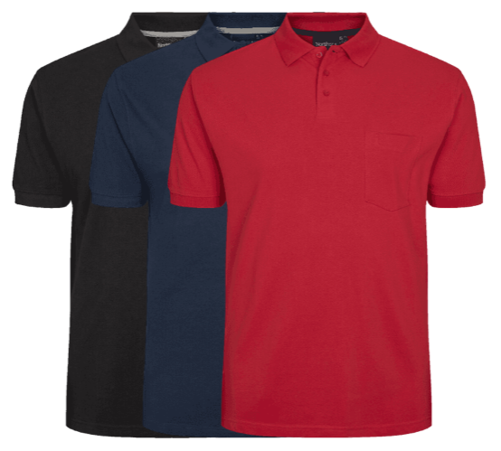 North 56°4 3 Pack Polo 99011 Mix 2x Large fra North Lititude