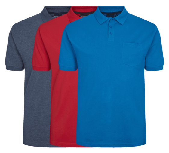 North 56°4 3 Pack Polo 99011 Mix 2x Large fra North Lititude