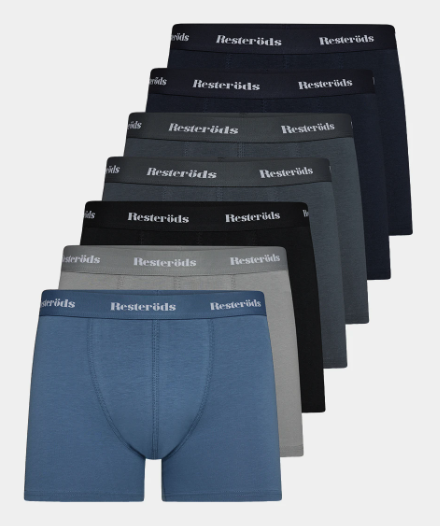 7 Pack øko Bomulds Tights fra Resteröds