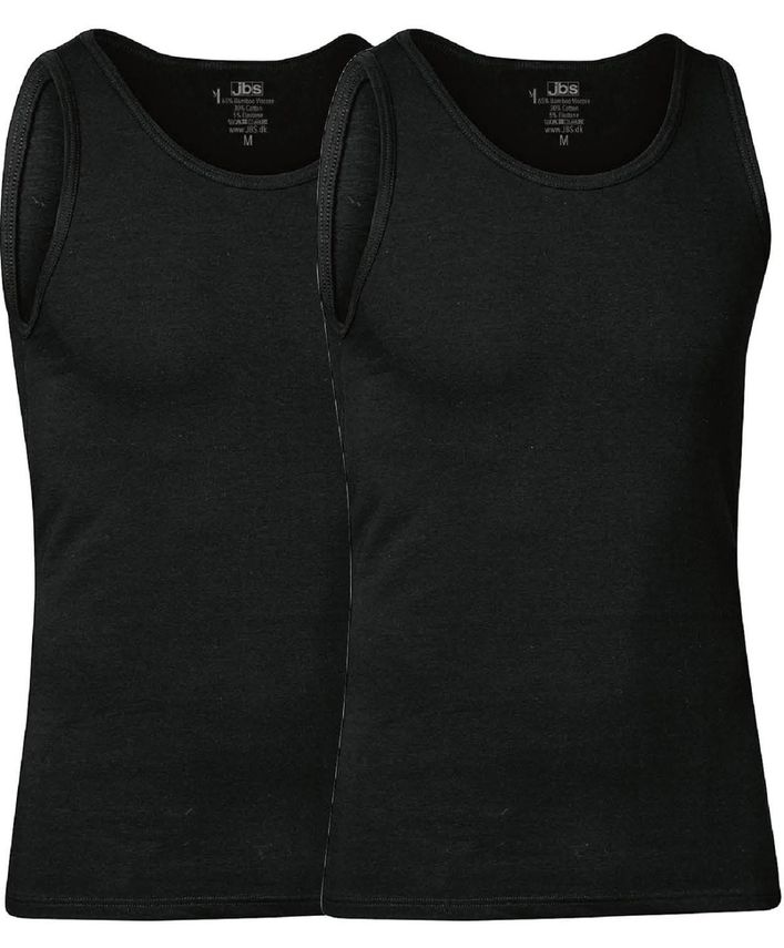 2-Pak Bæredygtige Singletter i Bambus og Økologisk Bomuld