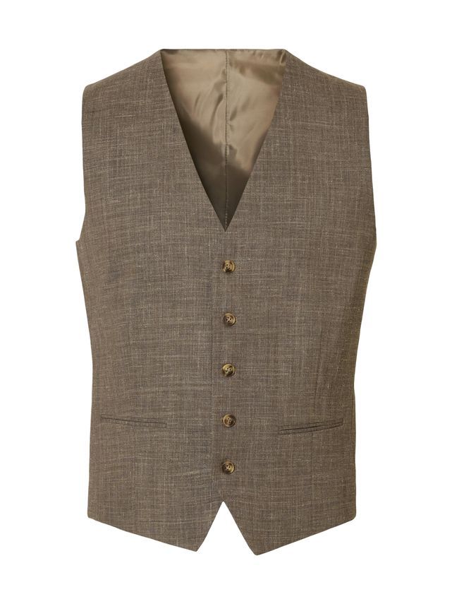 Elegant figursyet vest fra Selected til stilbevidste mænd