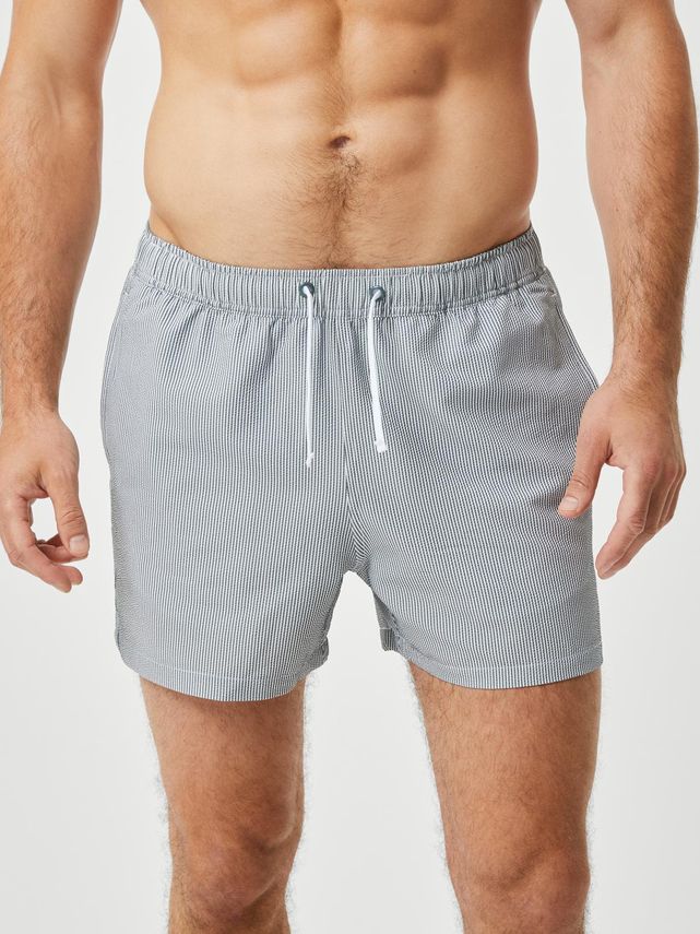 Borg Seersucker Swim Shorts, Bb Swim Stripe 2 fra Björn Borg