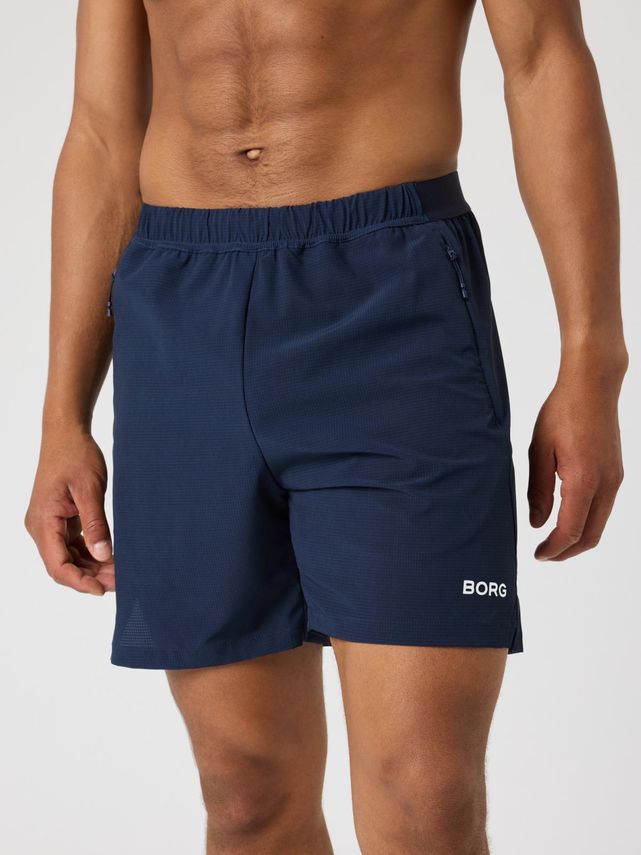 Borg Zip Shorts, Brushed Nickel fra Björn Borg