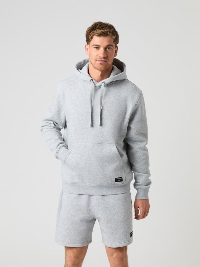 Centre Hoodie, Light Grey Melange fra Björn Borg