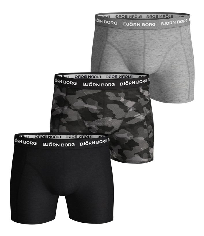 Cotton Stretch Boxer 3p, Multipack 9 fra Björn Borg