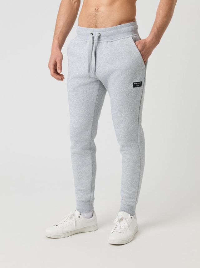 Centre Tapered Sweatpants, Light Grey Melange fra Björn Borg