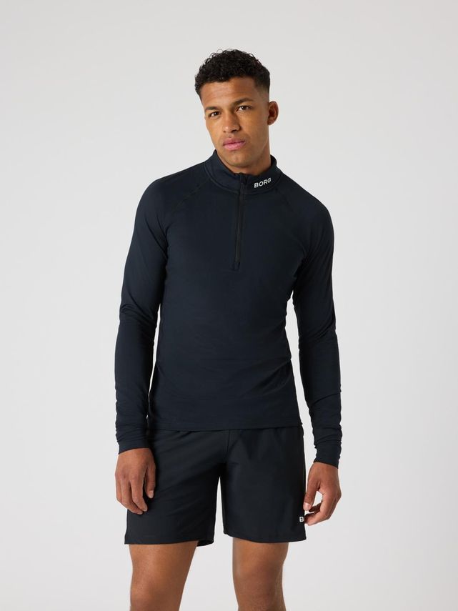 Borg Golf Midlayer Half Zip, Brilliant White fra Björn Borg