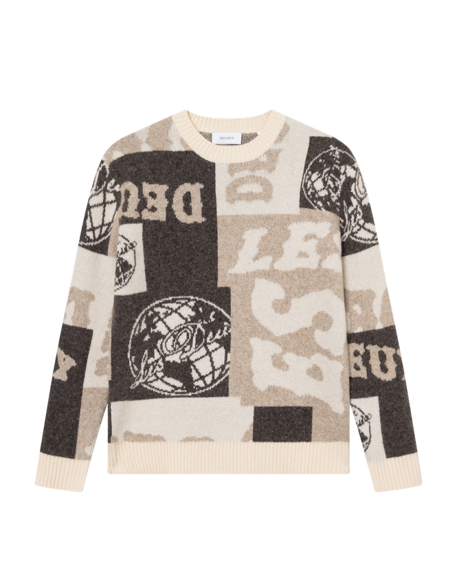 Globe Crewneck Knit fra Les Deux