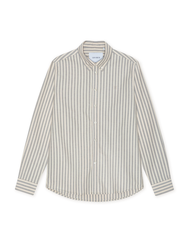 Konrad Striped Oxford Shirt fra Les Deux