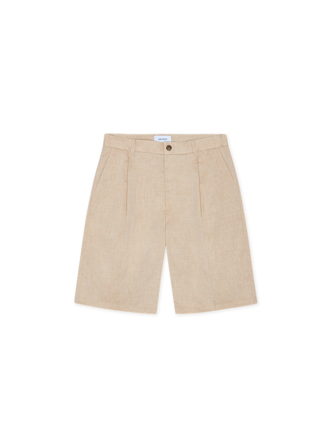 Reece Pleated Slub Shorts fra Les Deux