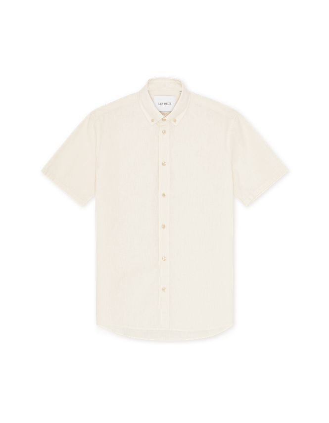 Konrad Cotton Linen Ss Shirt fra Les Deux