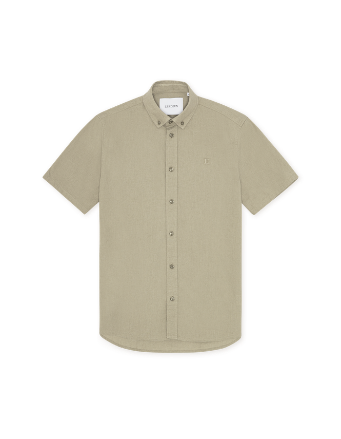 Konrad Cotton Linen Ss Shirt fra Les Deux