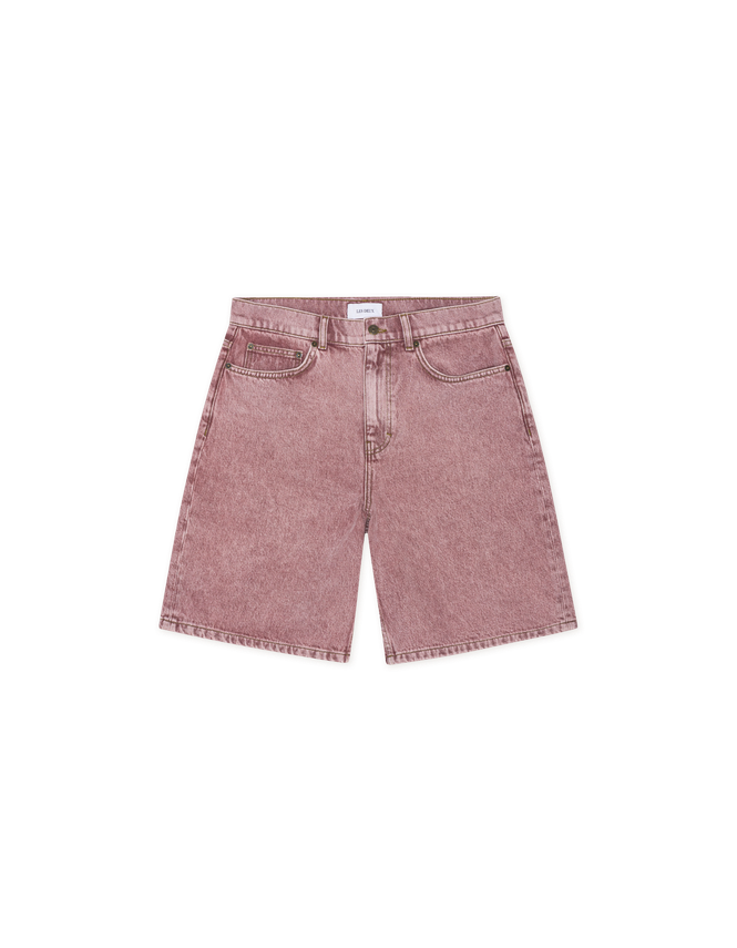 Ryder Light Pink Denim Shorts fra Les Deux