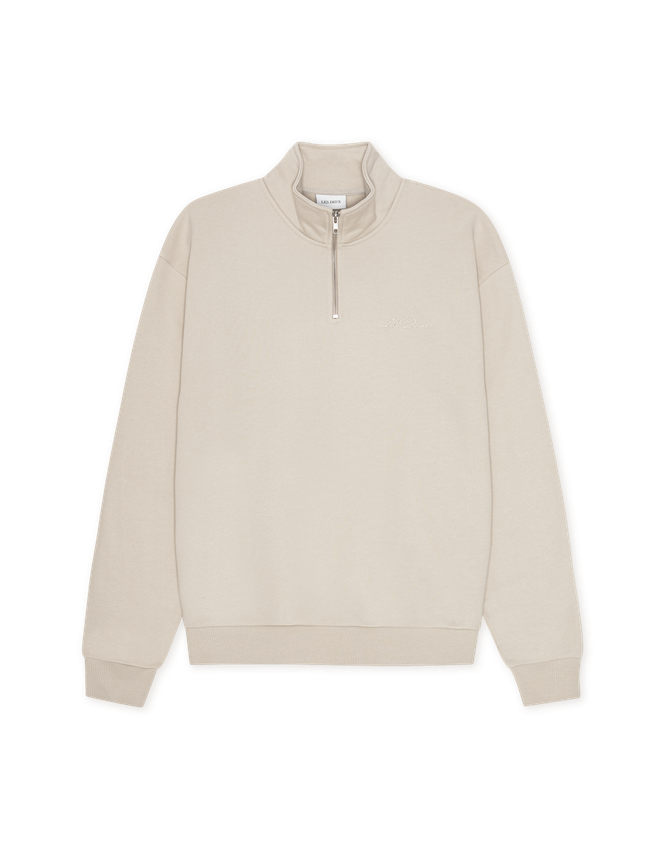 Crew Half Zip Sweatshirt fra Les Deux