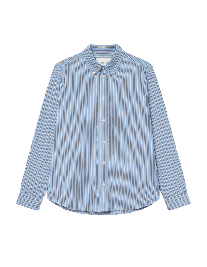 Kent Stripe Poplin Shirt fra Les Deux