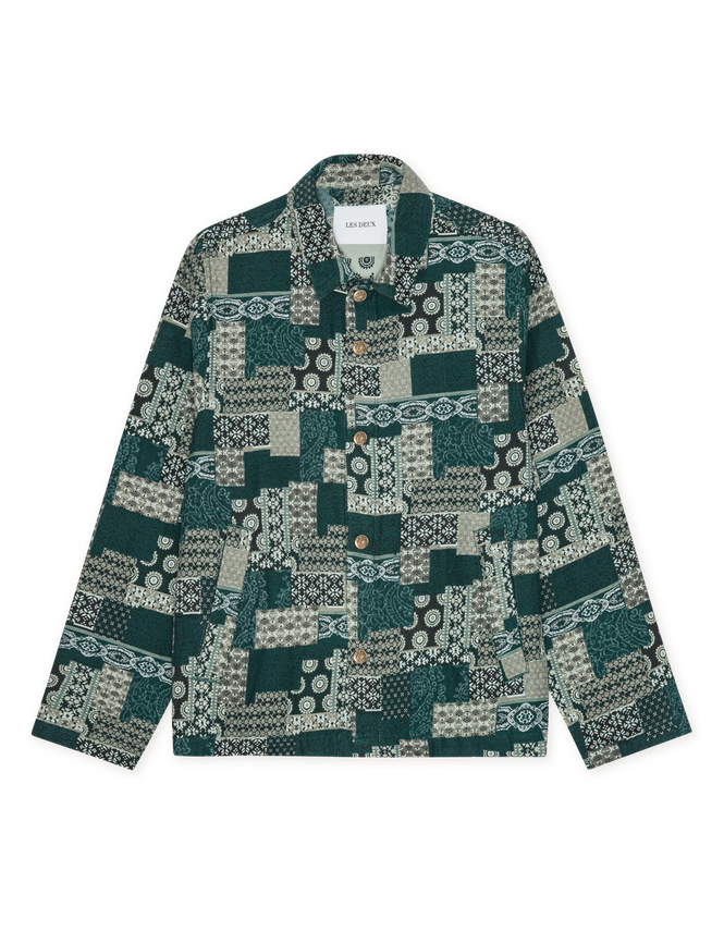 Ian Jacquard Coach Jacket fra Les Deux