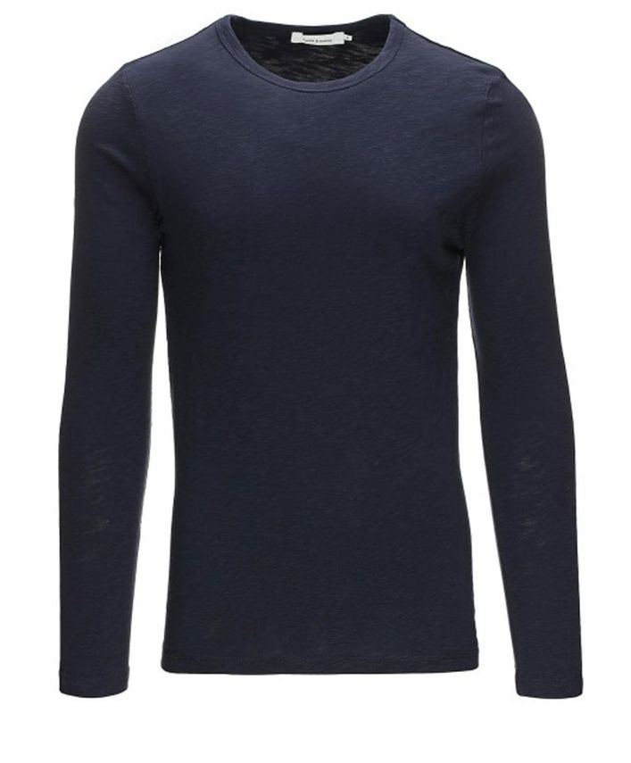 Samsøe Samsøe Lassen: Basis langærmet t-shirt i bomuld