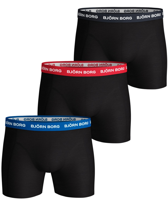 3-pak boxershorts Noos Contrast fra Björn Borg - Komfort & Stil