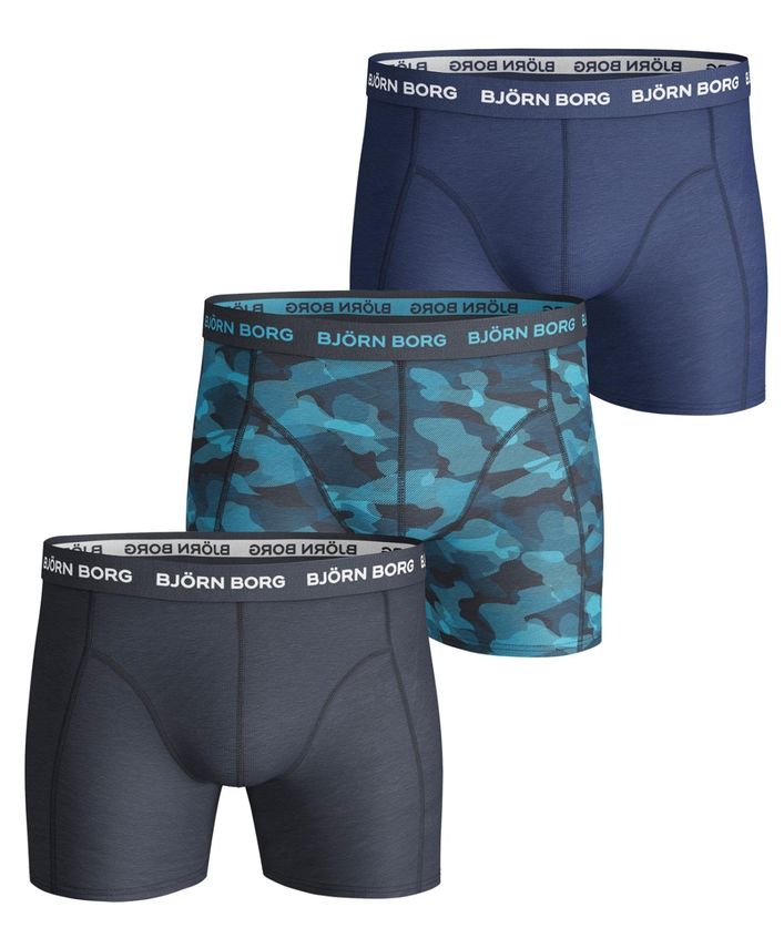 3-pak Björn Borg Boxershorts i Komfortabel Kvalitet