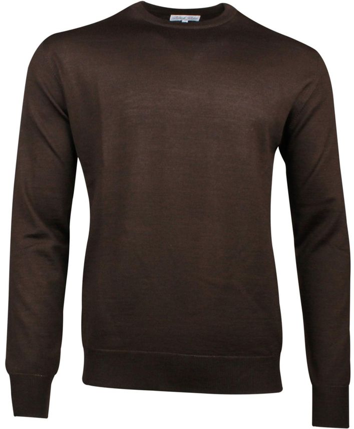 BBW O-hals Merino Pullover fra Black Blue - Udsalg!