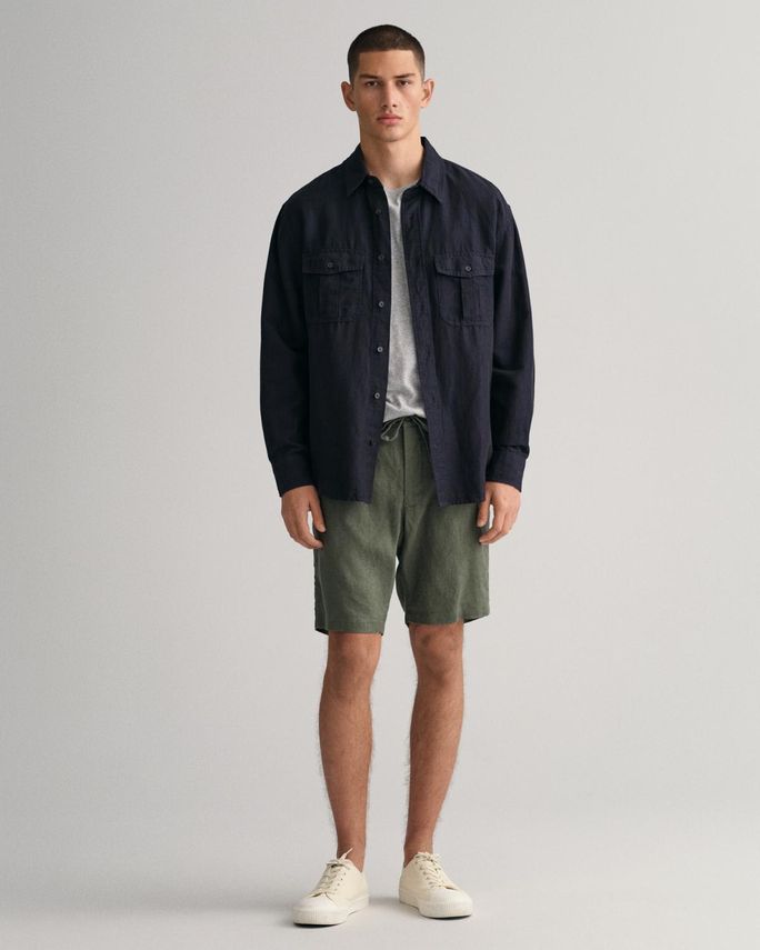 D2. Afslappede Hørshorts fra Gant - Fantastisk Tilbud!