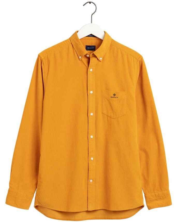 D2. Corduroy Reg Bd Tartan Gre fra Gant