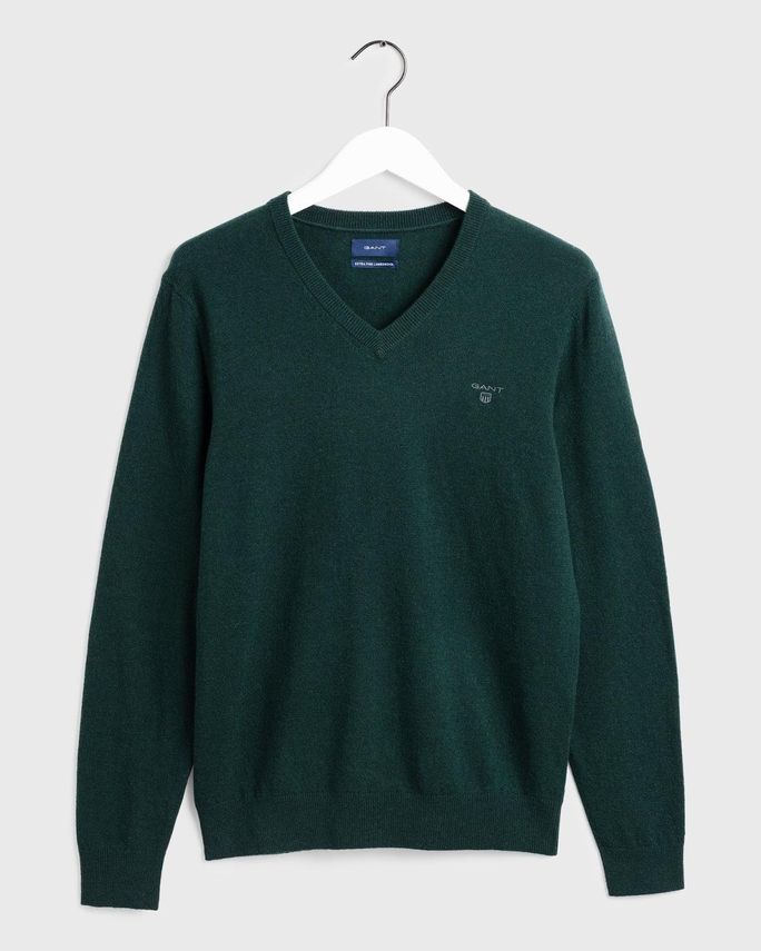 Md. Extrafine Lambswool V Neck fra Gant