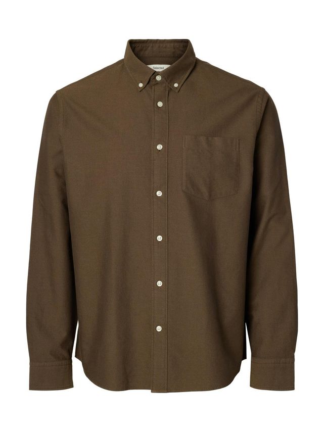 Slhregrick Ox Flex Shirt Ls S fra Selected