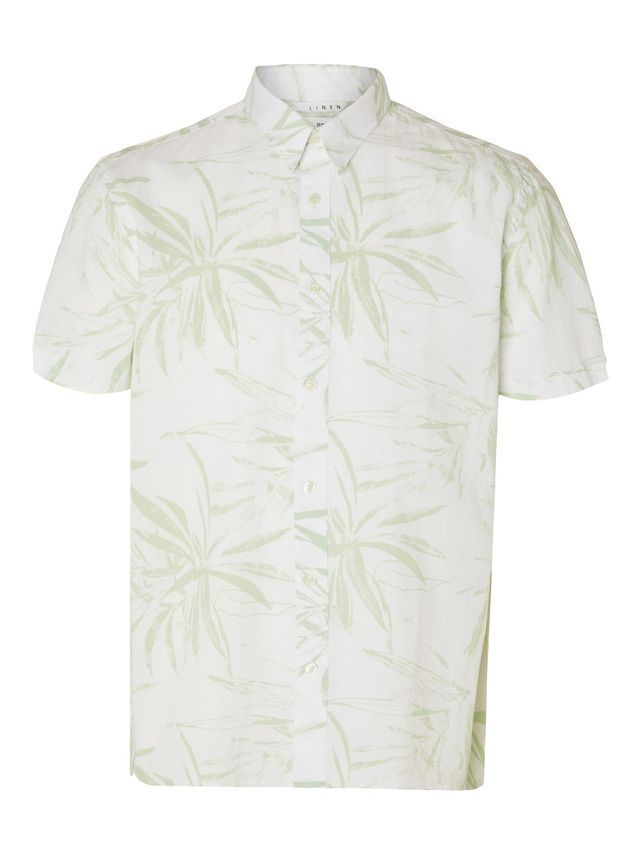 Slhregnew Linen Shirt Ss Class fra Selected