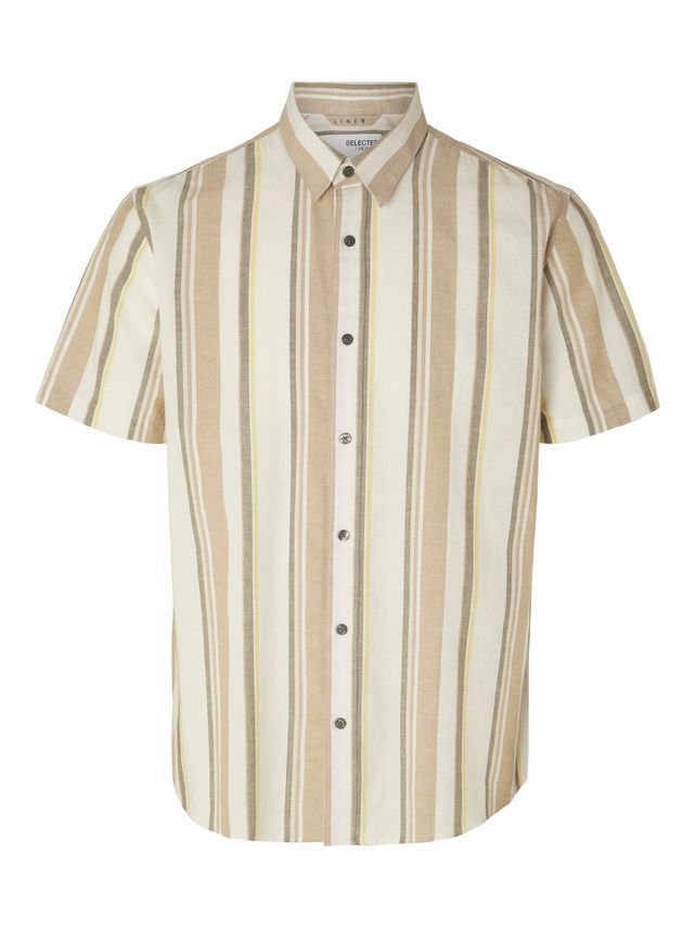 Slhregnew Linen Shirt Ss Class fra Selected