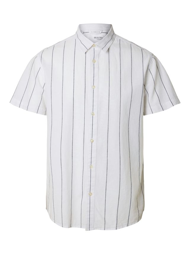Slhregnew Linen Shirt Ss Class fra Selected