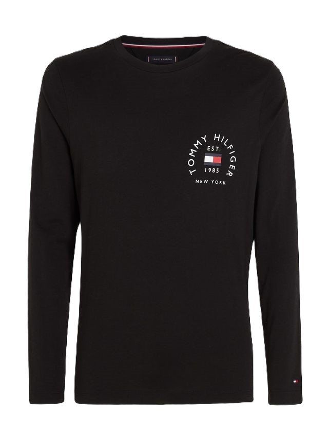 Hilfiger Flag Arch Ls Tee fra Tommy Hilfiger